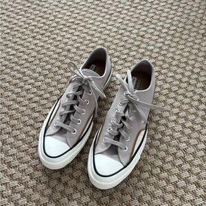 Converse Light Gray Canvas Sneakers